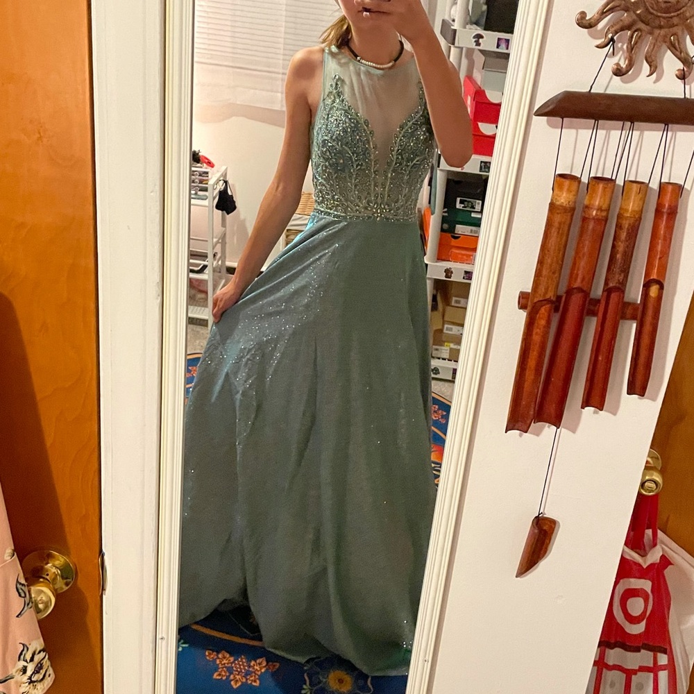 Blue Soieblu sparkly prom dress ✨